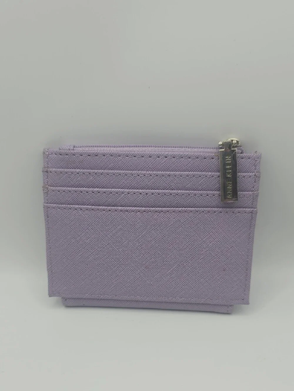 Anne Klein Lavender Purple W Silver Hardware Compact Card Holder Wallet (NWOT)💜